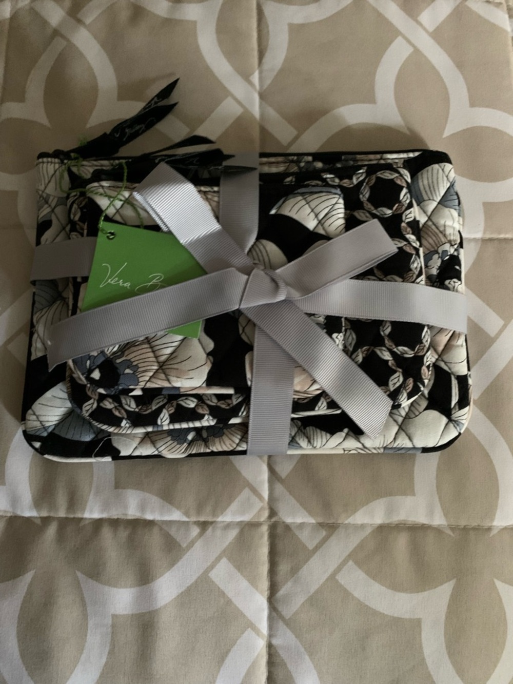 Vera Bradley Camellia Cosmetic trio bags!